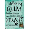 Drink Rum - Vintage Metal Signs - 20*30cm/30*40cm - Warning