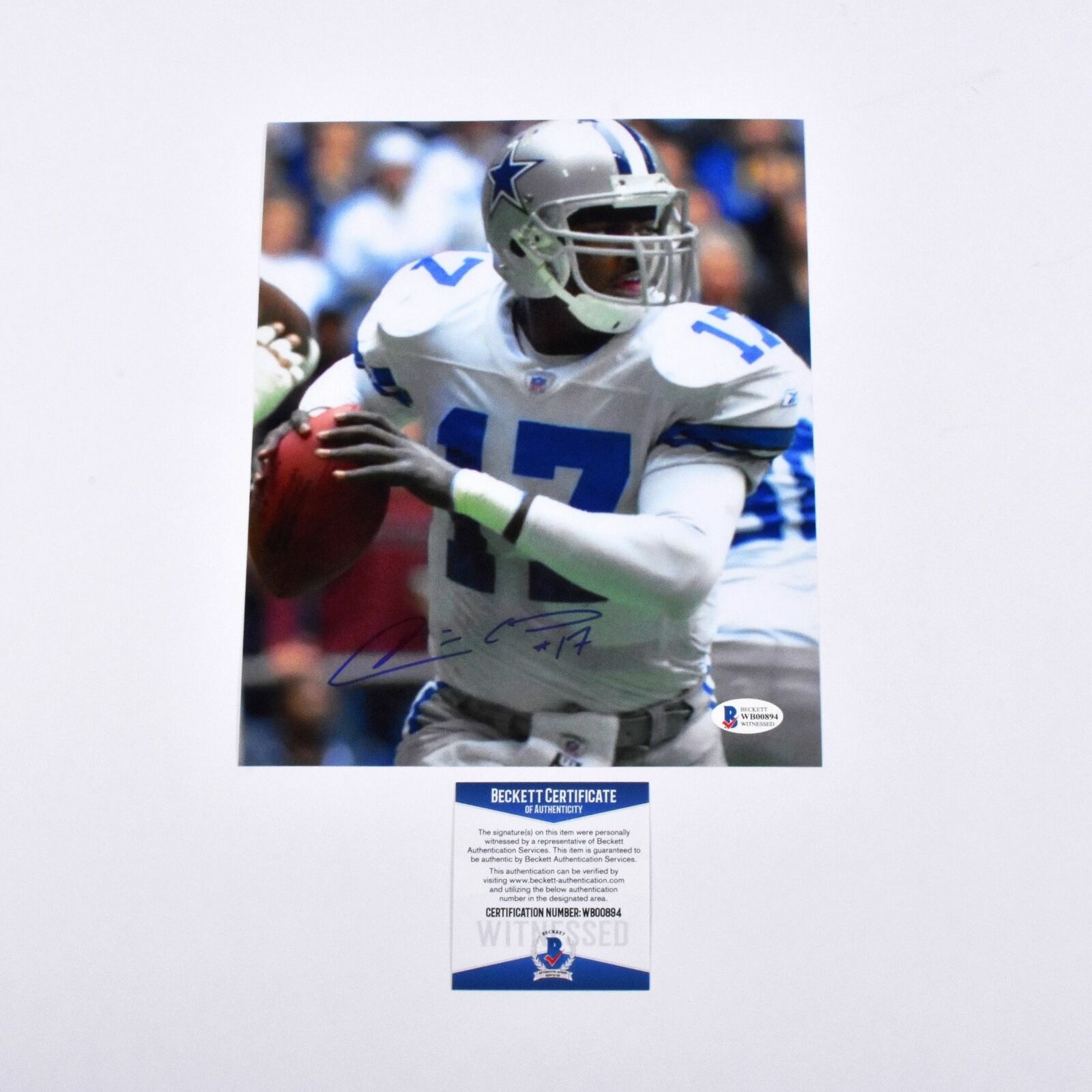 Quincy Carter Signed 8x10 Dallas Cowboys Photo Poster paintinggraph