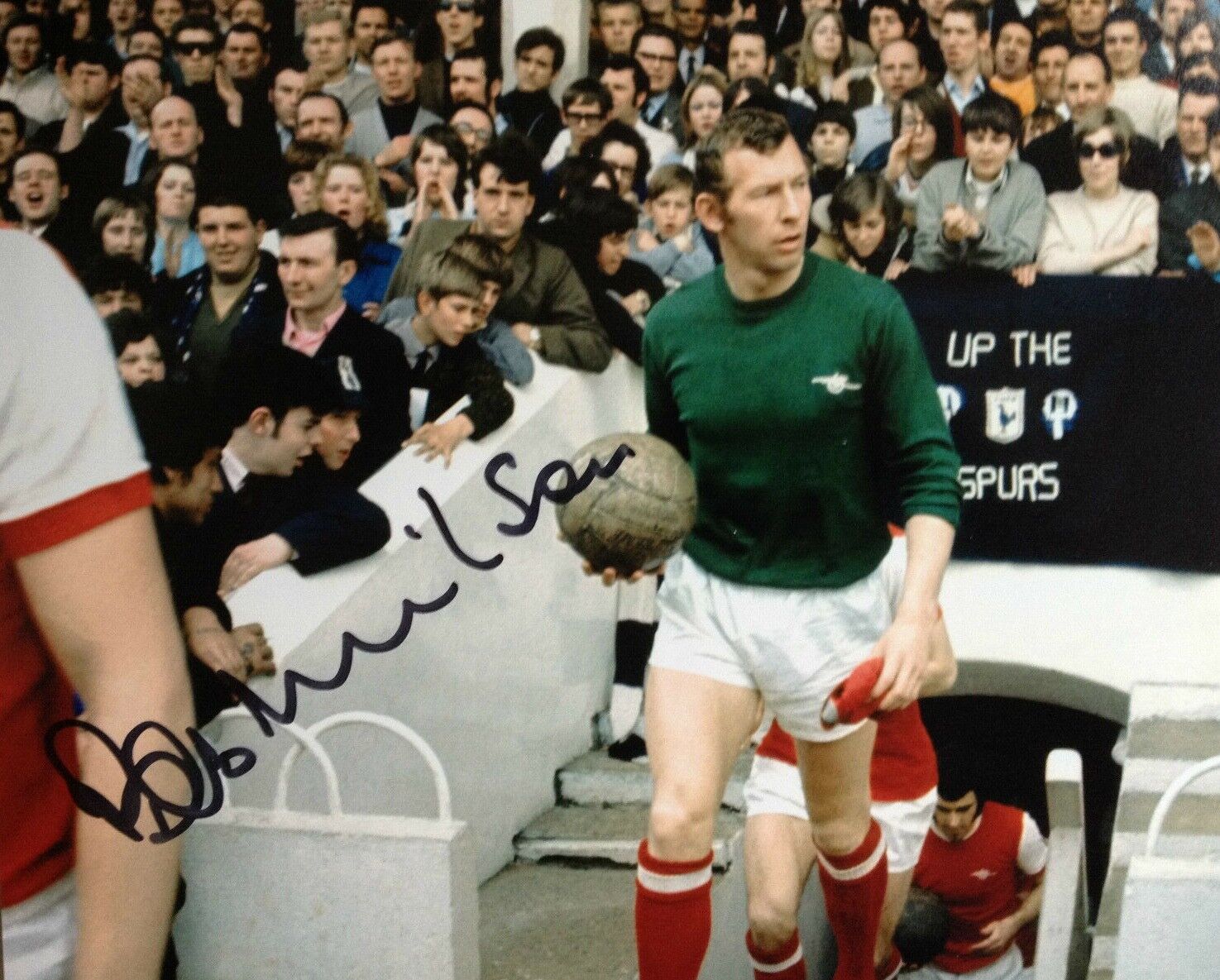 BOB WILSON - ARSENAL LEGEND - AWESOME SIGNED COLOUR Photo Poster paintingGRAPH