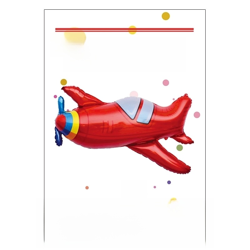 Birthday Cartoon Style Cute Car Airplane Aluminum Film Indoor Party Balloons