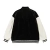 Chrome Hearts Faux Fur Cross Varsity Jacket - Black White Gothic Streetwear 035