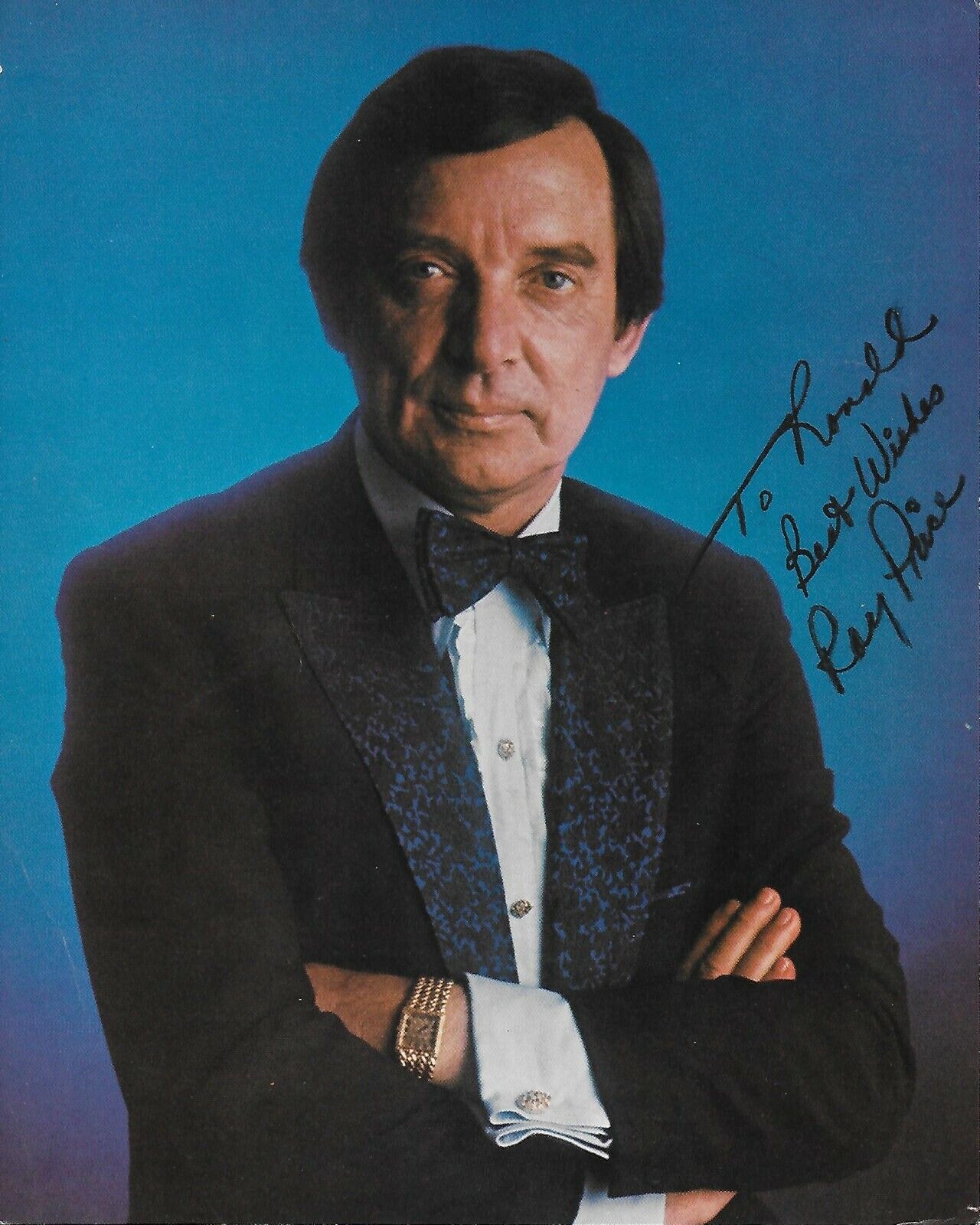 Ray Price Original Autographed 8x10 Photo Poster painting