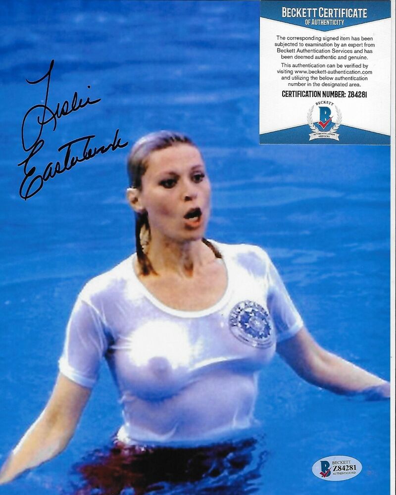 Leslie Easterbrook Police Academy Original Signed 8X10 Photo Poster painting w/Beckett #3