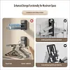 Suction cup balcony clothes rack storage device, no drilling required, multi-functional folding clothes rack for home use, wall-mounted storage shelf