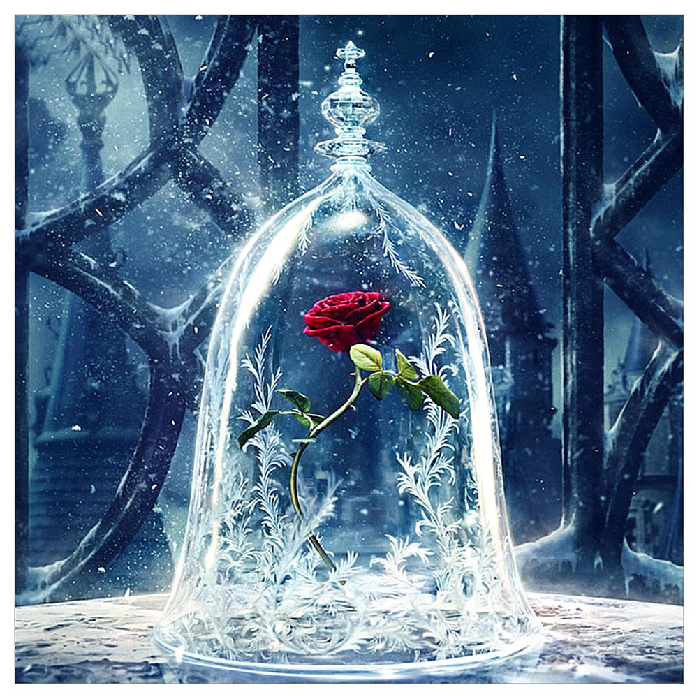 

33*33CM - Fantasy Rose - Round Drill Diamond Painting, 501 Original