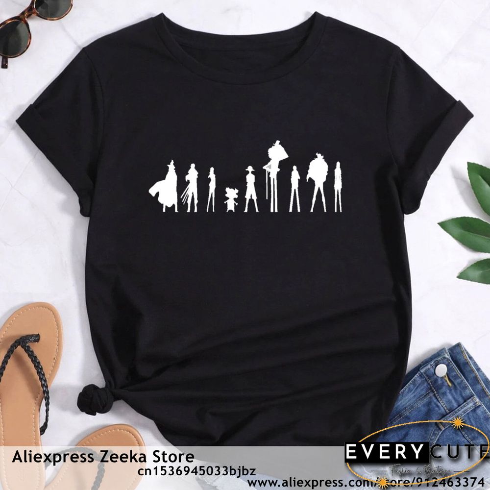 Womens Traveling Fun Print Tee-Shirt for Girls Y2K Harajuku Basics Collar White Shirt