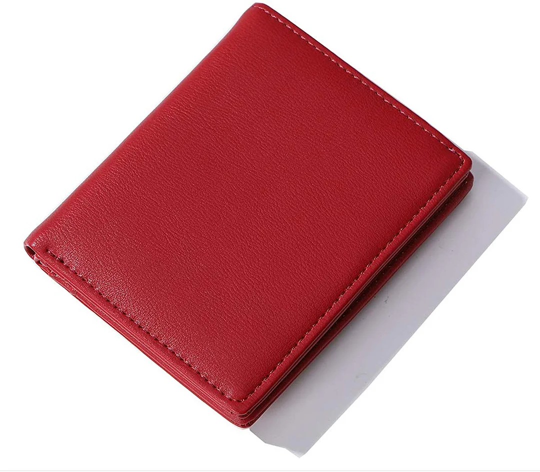 Wallets Small Bifold Leather Pocket Wallet Ladies Mini Short Purse for women