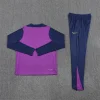 Barcelona 25-26 1/4 Zip Tracksuit Purple Player Version Chandal