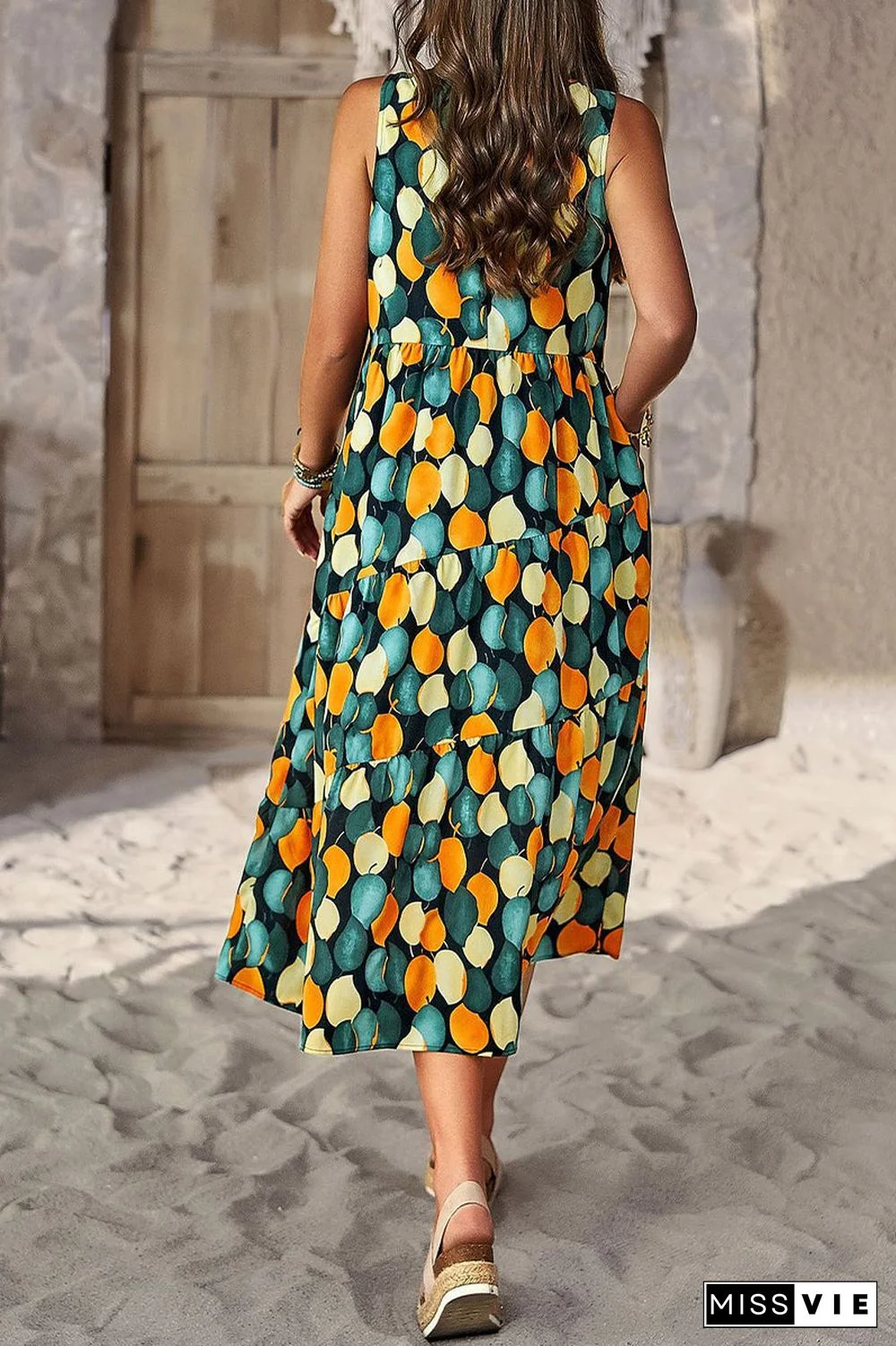 Elegant Floral Pocket Contrast O Neck A Line Dresses