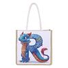 Diamond Painting Dinosaur Handmade Top-handle Handbag