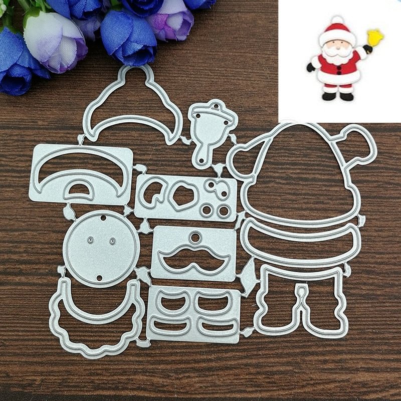 Santa Claus Metal Cutting Dies Stencils For Card Making Decorative Embossing Suit Paper Cards Stamp DIY