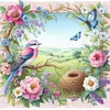 uk.everydayedeals Diamond Painting - Full Round - Bird Flower(40*40cm)