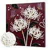 uk.everydayedeals DIY Pearl Painting With Frame - Handmade Self-Adhesive Pearls - Butterfly Flowers(25*25cm)