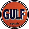Gulf - Round Metal Tin Signs(12*12Inch) - Garage