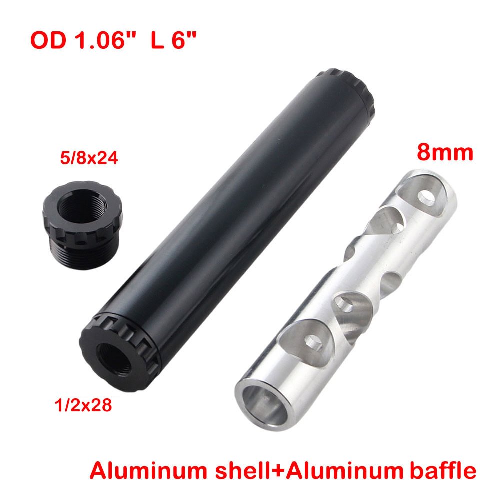 OD 1.06 L 6 Aluminum stainless steel single baffle kits For NaPa Car