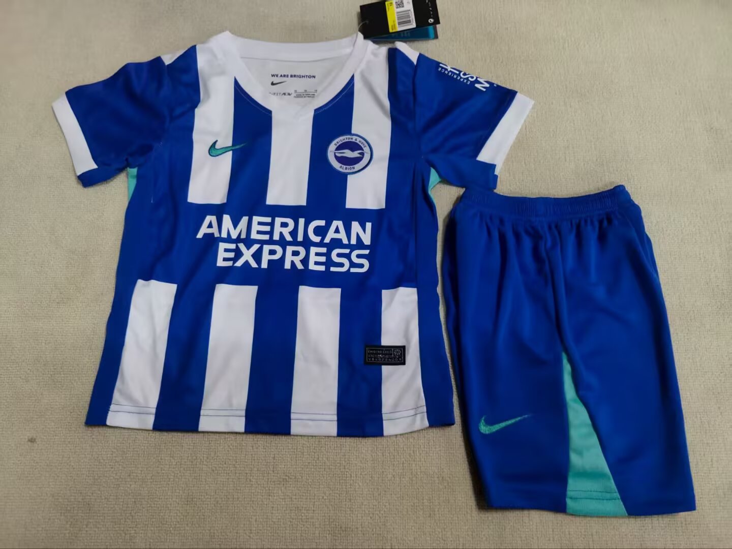 25/26 Brighton Home Kids Kit  Football Shirt Thai Qualtiy