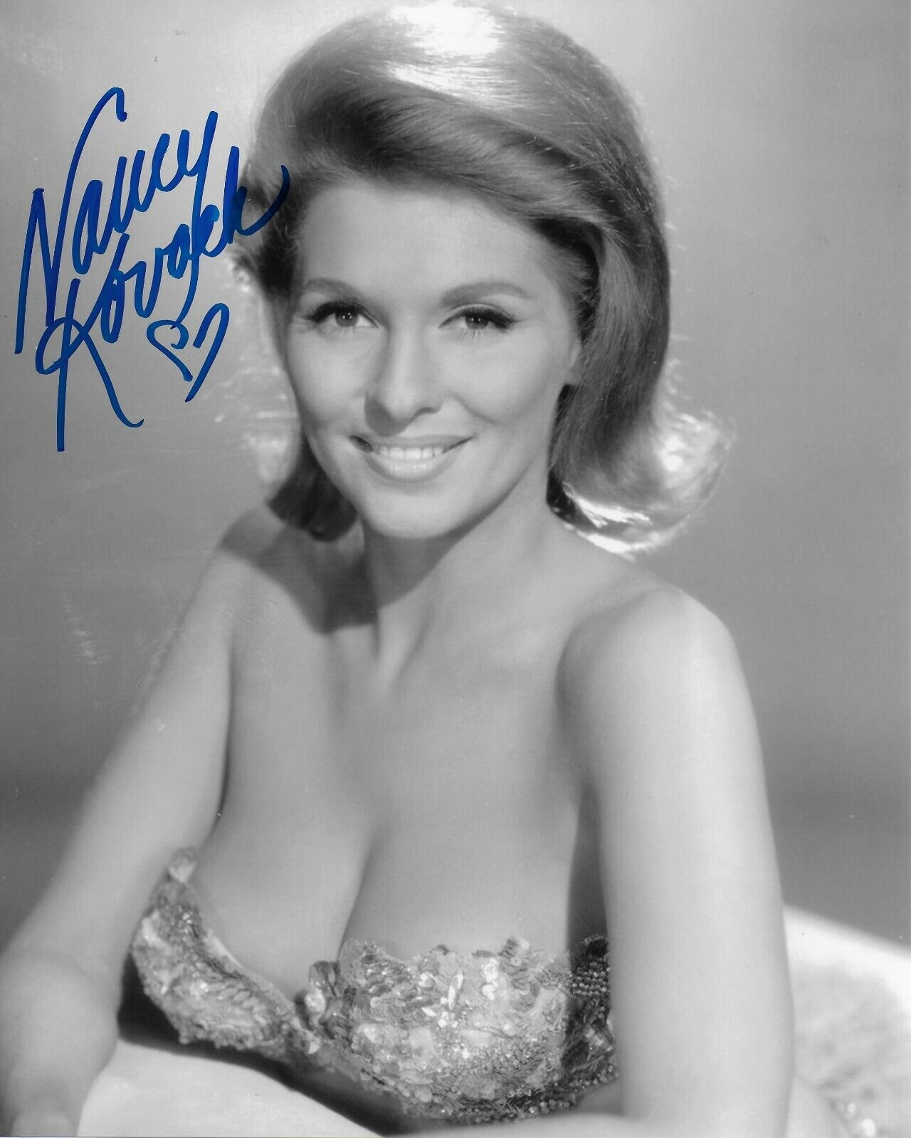 Nancy Kovack Original Autographed 8X10 Photo Poster painting #5 signed at Hollywood Show