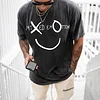 Unisex "XO" Oversized Smiley T-shirt by Inlyline