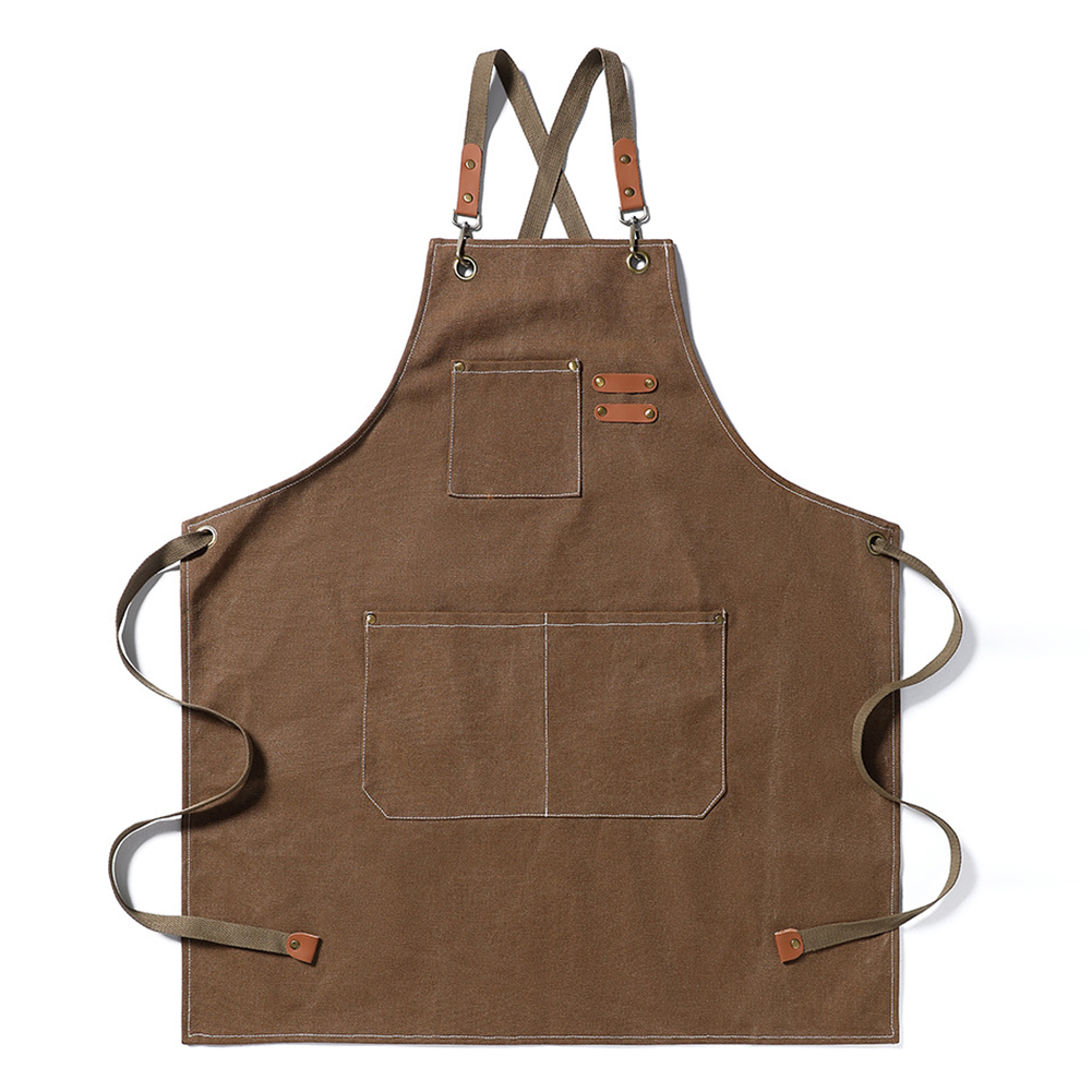 

Canvas Working Apron Fashion Kitchen Chef Uniform for Grill Cafe Bar Shop, 501 Original