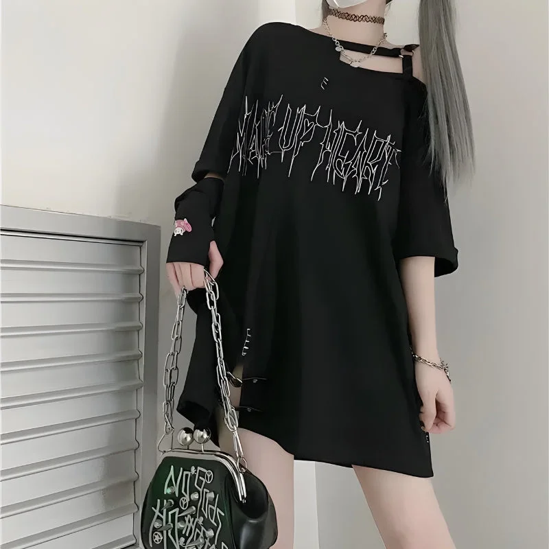 Brownm Make Up Heart Long Tee