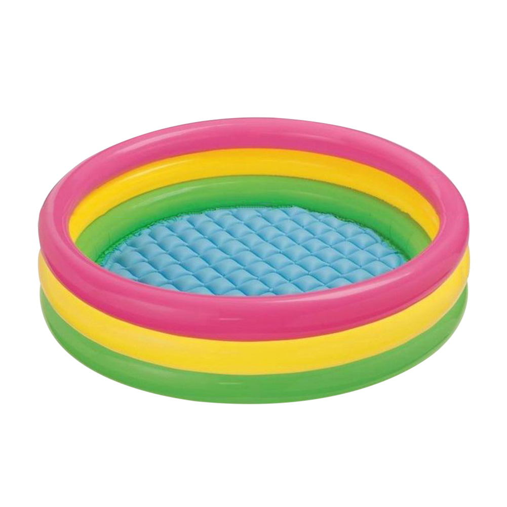 

3 Layers Kids Inflatable Pool Pump Outdoor Children Basin Bathtub Baby Toy, 501 Original