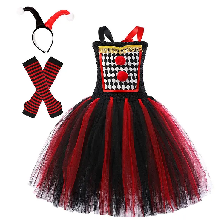 Kids Children IT Pennywise Red Dress Outfits Cosplay Costume Halloween Carnival Suit