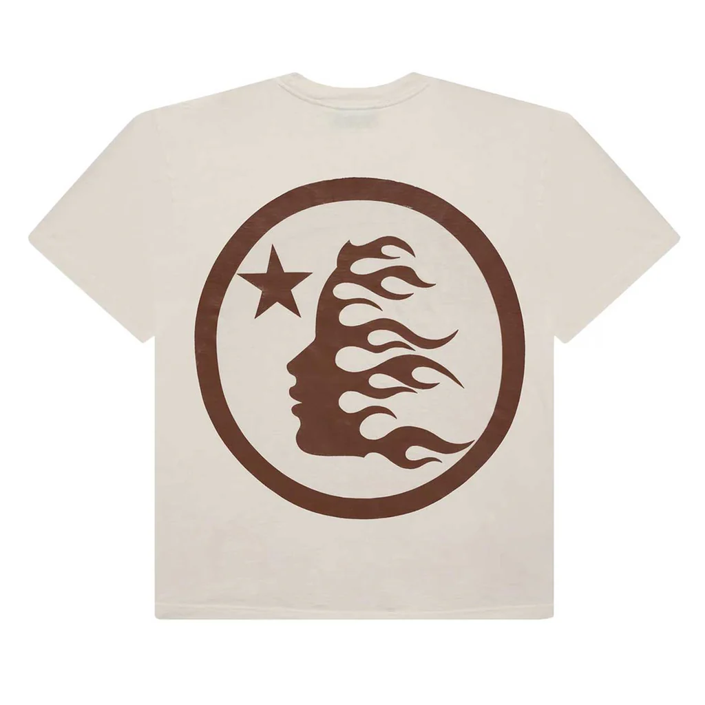 Hellstar Classic Brown Logo Cotton Short Sleeve T-Shirt