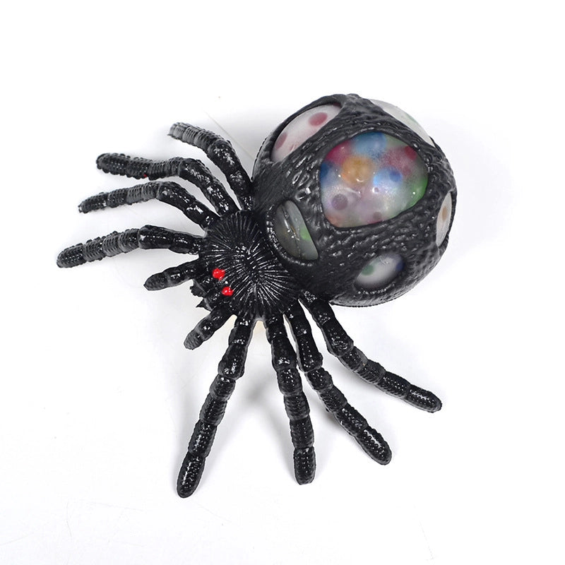 Hot Selling Halloween Spider Vent Ball Children’s Trick Toy Funny Pinch Music Factory Supply
