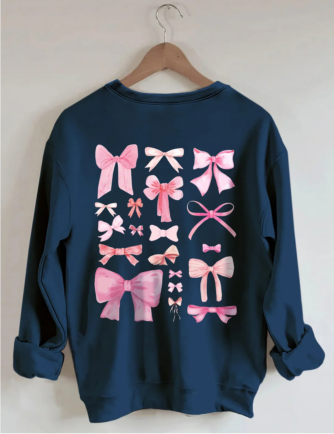 Coquette Pink Bow Y2K Sweatshirt