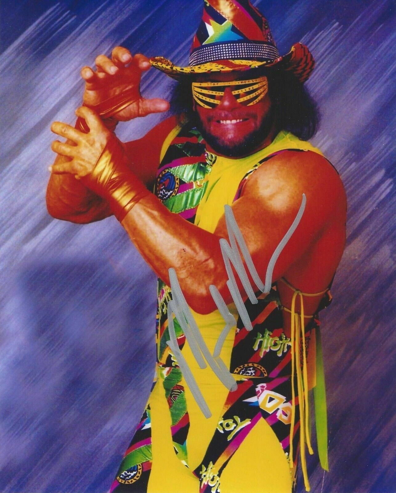 Randy Savage Autographed Signed 8x10 Photo Poster painting Macho Man WWF WWE REPRINT