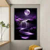 (US Only)Waterfall Printed Cross Stitch Kit 40x60cm DIY 14CT Thread Art Needlework Decor