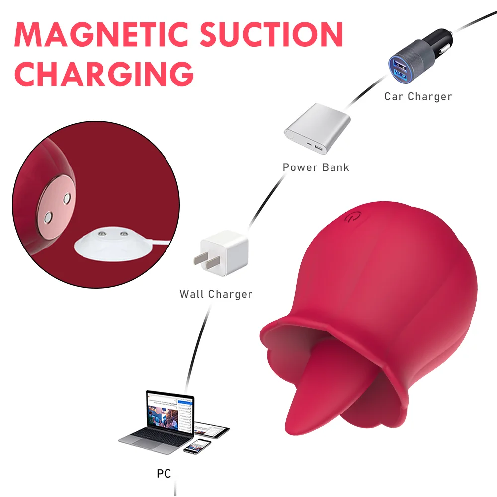 the rose sexual toy sucking vibrator with tongue