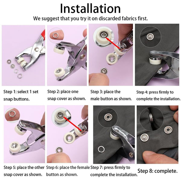 Snap Buttons How To Metal Snaps Buttons