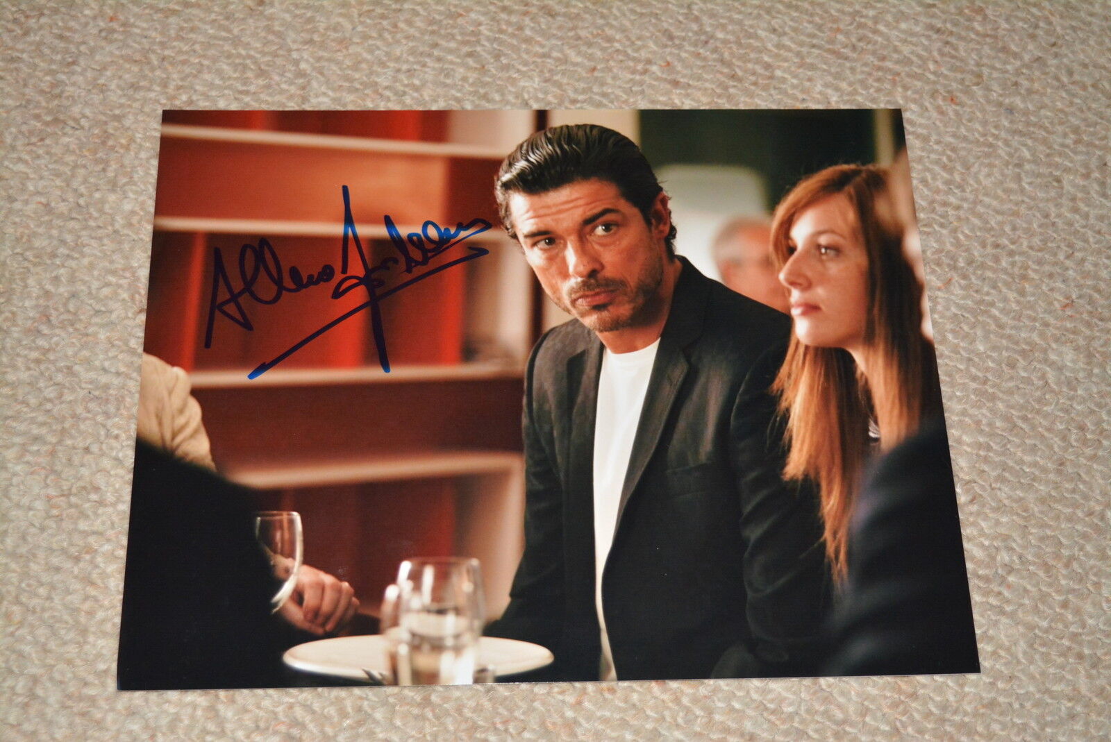 ALESSANDRO GASSMANN signed autograph 8x10 20x25cm In Person ITALIAN ACTOR