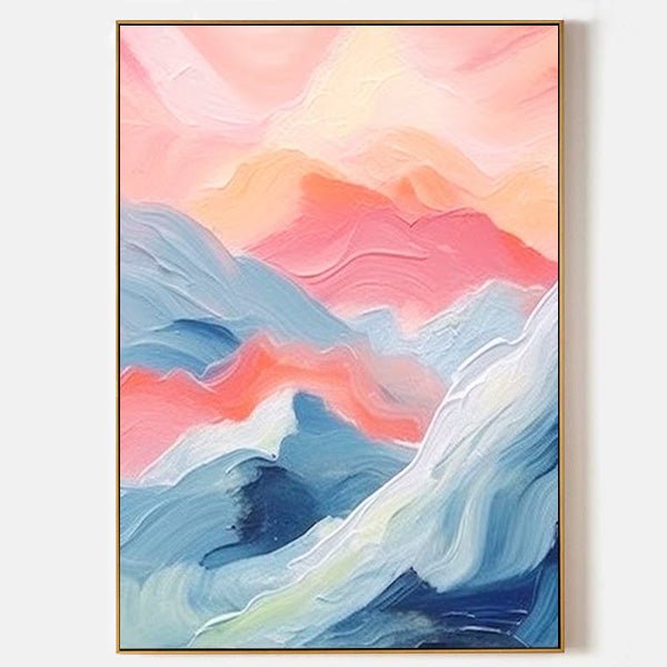 Arabelart AR251 Pink Blue Impressionist Landscape