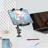 Car Phone Holder Anti-Slip Aluminum Drill Base Phone Rack Dashboard Phone Stand