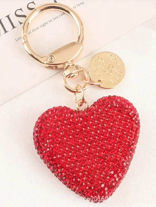 Retro Streetwear Heart Shape Alloy Women’s Bag Pendant Keychain