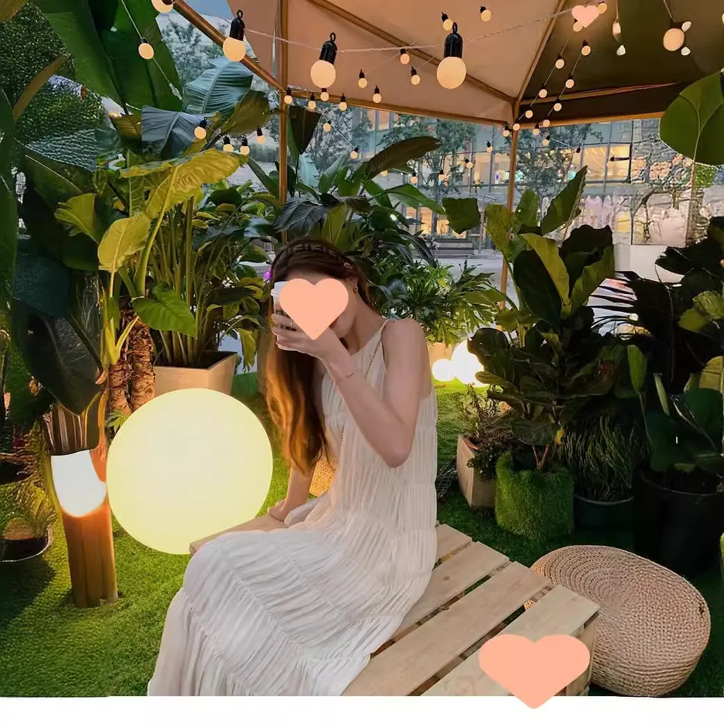 Churchf Churchf Gentle Wind Sanya Seaside Halter Dress Korean Version Elegant Thin Beach Pleated Dress Foreign Style