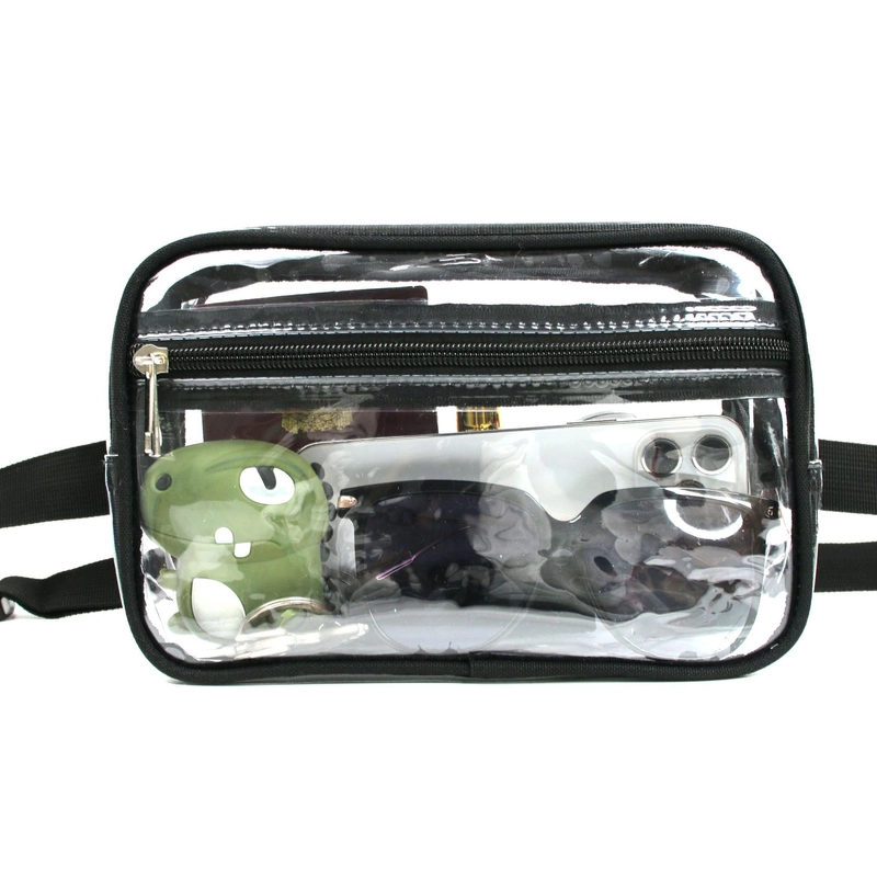 Transparent Waist Bag Men’s And Women’s Stadium Approved Belt Bag With Adjustable Shoulder Strap, Suitable For Holiday Game Travel