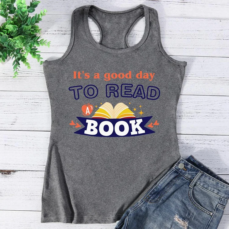 It's A Good Day To Read A Book Vest Top