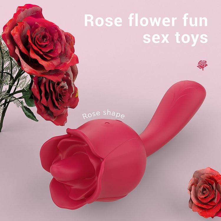 Rose Vibrator Nipple Licking Stimulator