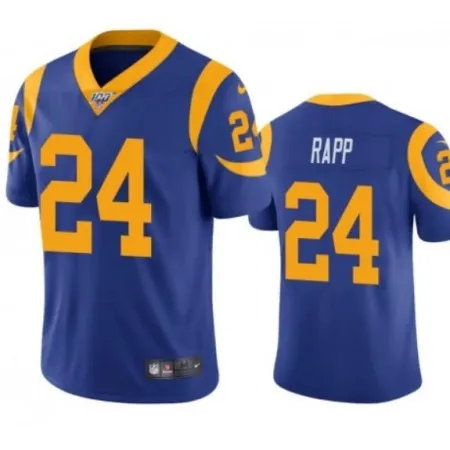 Men's Los Angeles Rams #24 Taylor Rapp Blue 2019 100th Season Vapor Untouchable Limited Stitched NFL Jersey