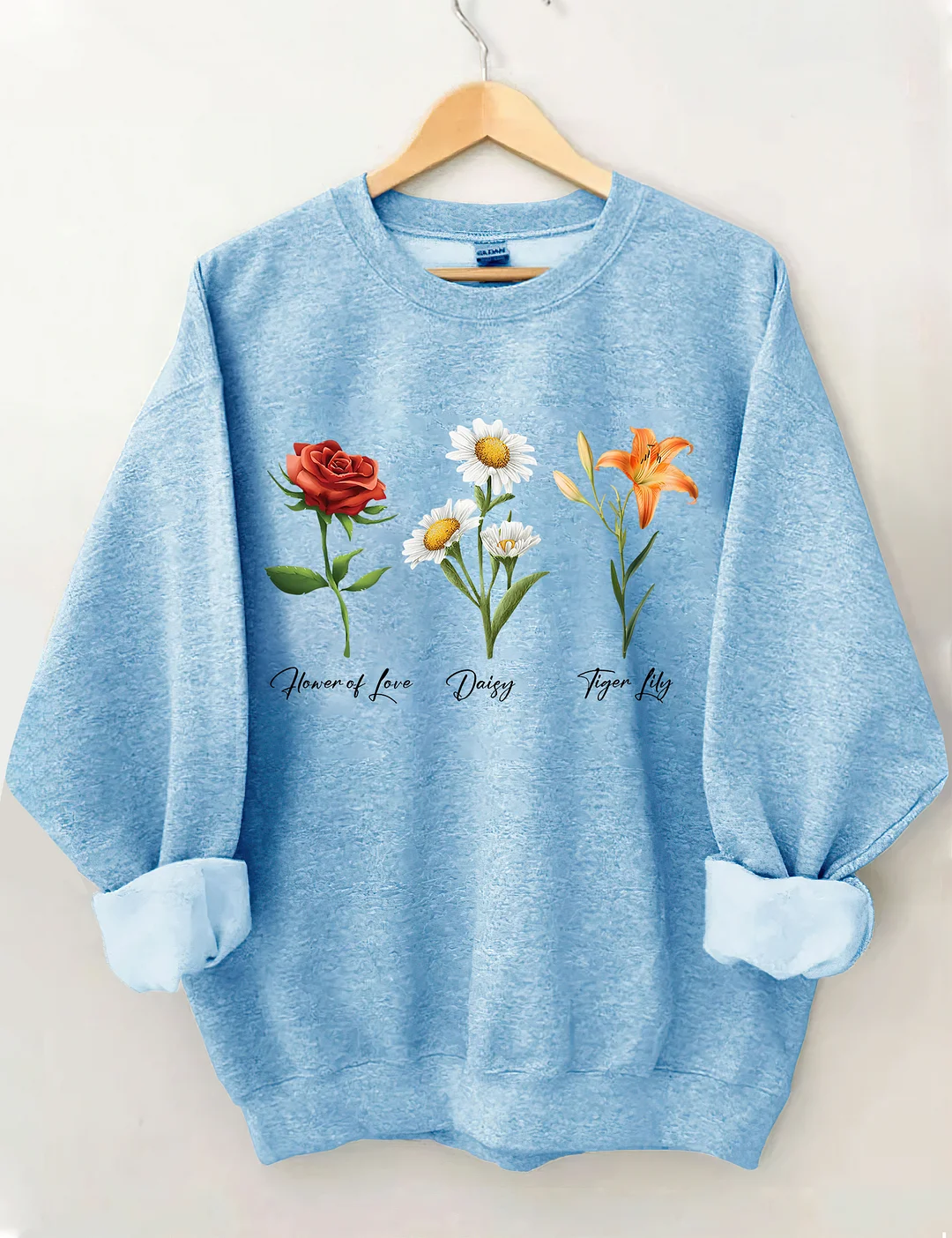 Flower Of Love Daisy Tiger Lily FDT Sweatshirt