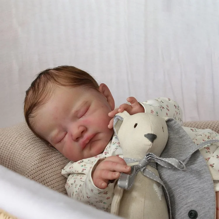 [Reborn Baby Girl] 20" Lifelike Asleep Newborn Suninie Handsome Silicone Vinyl Reborn Dolls 2024