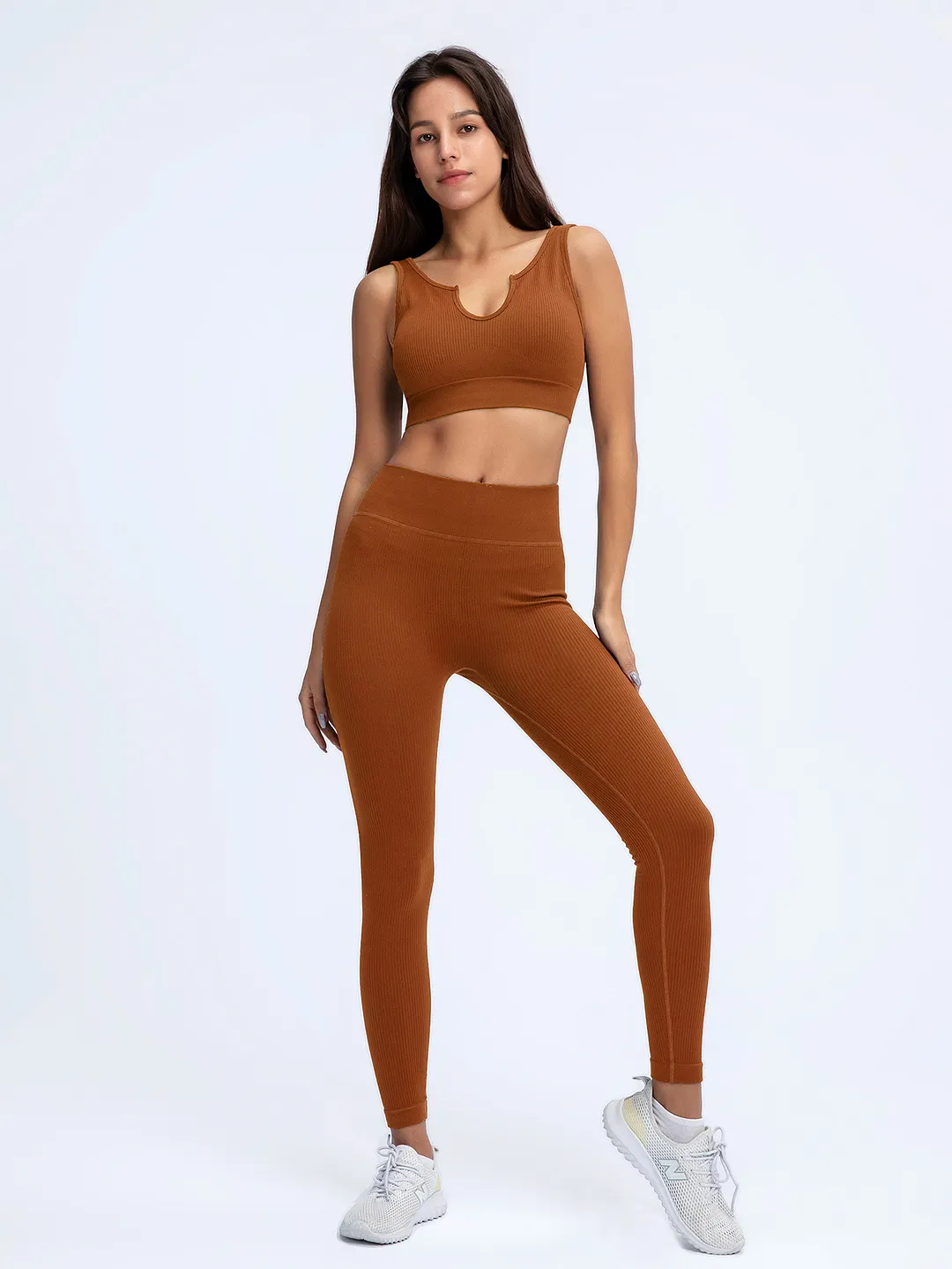 High quality workout leggings and bra set