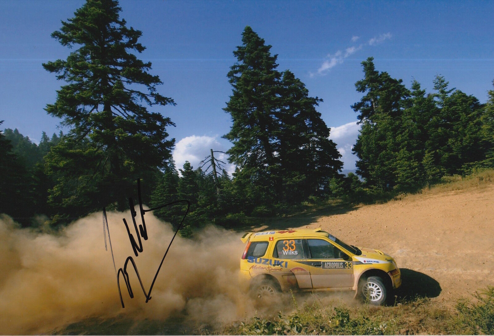 Guy Wilks Hand Signed 12x8 Photo Poster painting Suzuki Swift Rally 5.