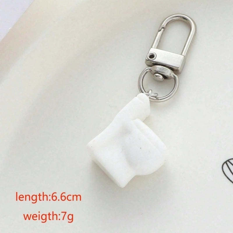Basic Modern Style Classic Style Toilet Alloy Resin Asymmetrical Bag Pendant Keychain