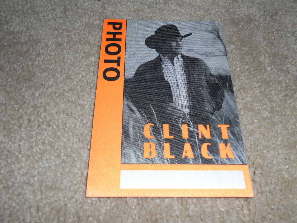 Clint Black Photo Poster painting Backstage Concert Pass Peel & Stick Country Music Tour