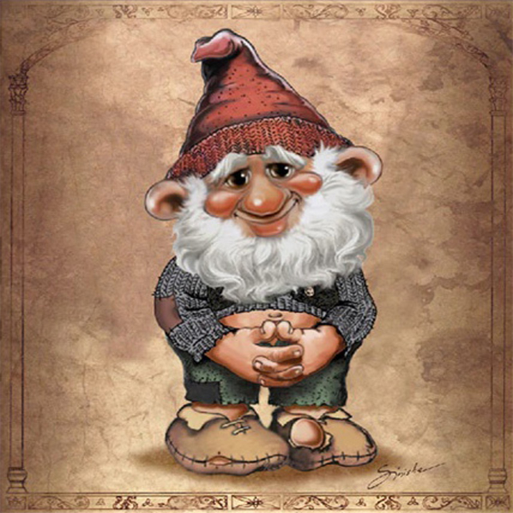 

30*30CM - Dwarf - Round Drill Diamond Painting, 501 Original