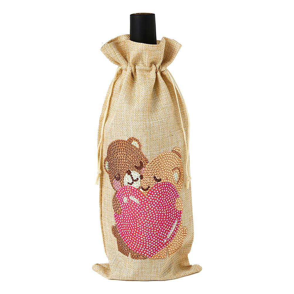 Diamond Painting Wine Bag 5D DIY Mosaic Special Drill Bottle Bag (TB020B)